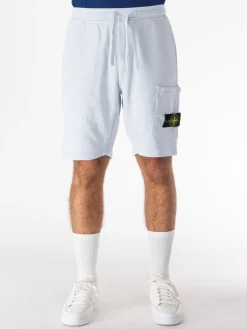 STONE ISLAND Shorts<SHORTS CARGO ORGANIC COTTON FLEECE Bianco