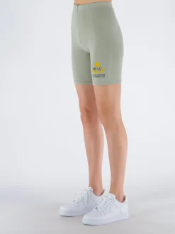 SPORTY&RICH Shorts<SHORTS COUNTRY CLUB BIKER Giallo, Nero, Verde