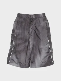 44 LABEL GROUP Shorts<SHORTS CRINKLE DRAWSTRING Bianco, Grigio
