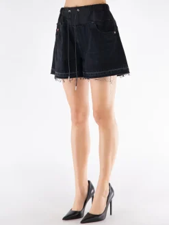 SACAI Shorts<SHORTS DENIM Nero