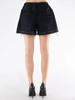 SACAI Shorts<SHORTS DENIM Nero