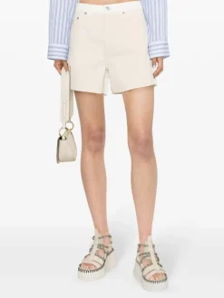 STELLA MCCARTNEY Shorts<SHORTS DENIM ECRU Beige