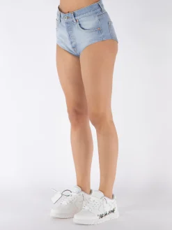 VETEMENTS. Shorts<SHORTS DENIM HOT Azzurro