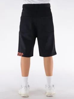 WE11DONE Shorts<SHORTS GREIGE DENIM Nero, Rosso