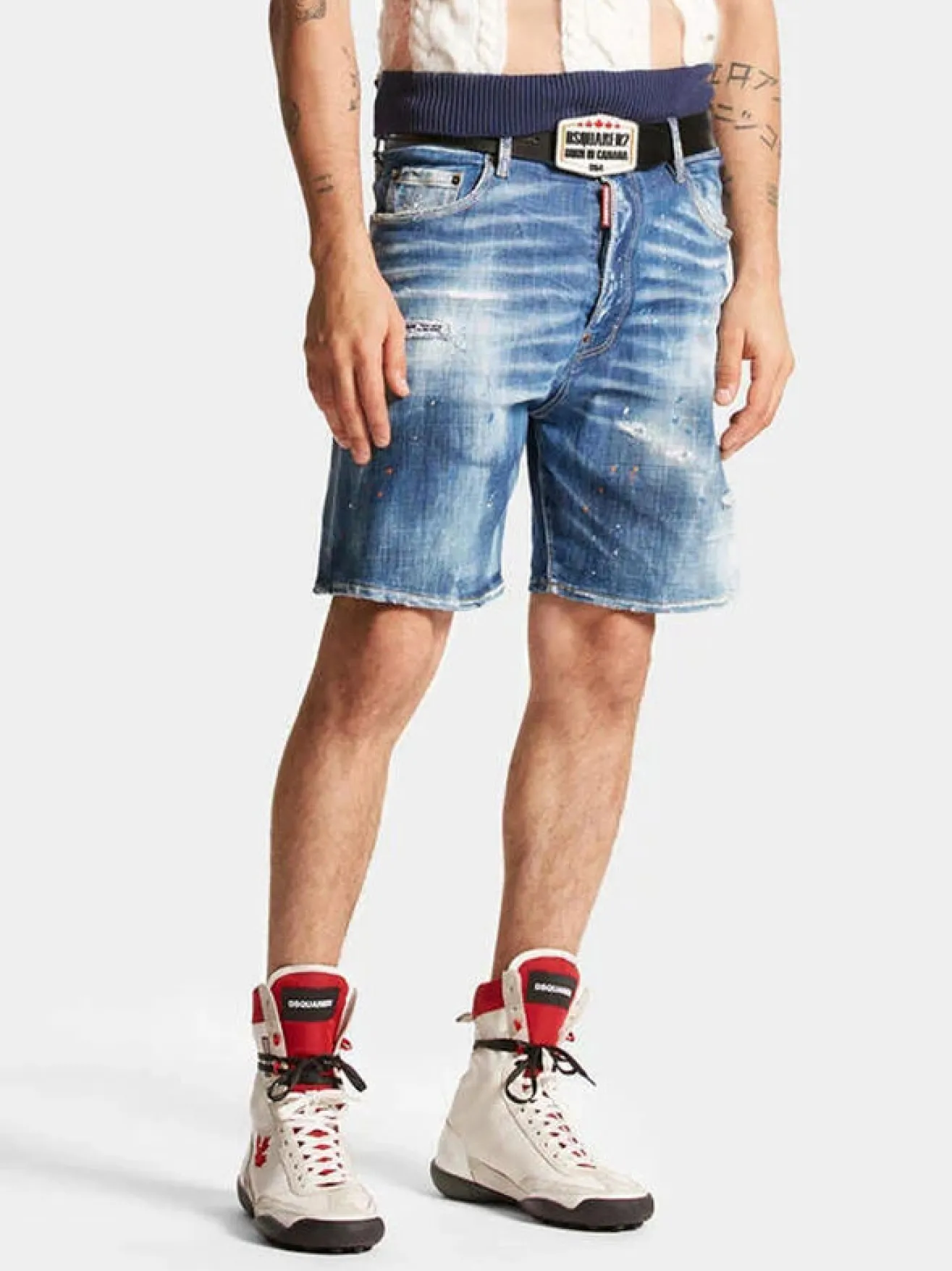 DSQUARED Shorts<SHORTS MEDIUM CORAL SPRINGS WASH Blu