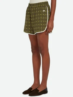 WALES BONNER Shorts<SHORTS POWER Marrone, Verde
