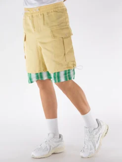 WALES BONNER Shorts<SHORTS ROAM CARGO Giallo, Verde