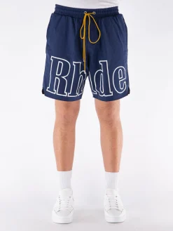 RHUDE Shorts<SHORTS SPORTIVO CON LOGO Bianco, Blu