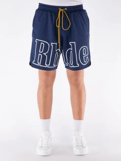 RHUDE Shorts<SHORTS SPORTIVO CON LOGO Bianco, Blu