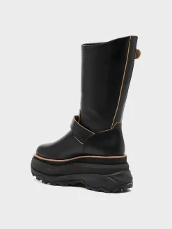 SACAI Stivali<STIVALE ALTO ENGINEER Nero