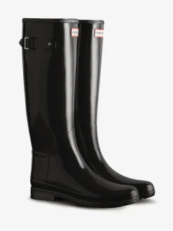 HUNTER Stivali<STIVALE ALTO REFINED GLOSS Nero