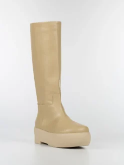 GIA BORGHINI Stivali<STIVALE CHUNKY SOLE TUBOLAR BOOT Beige