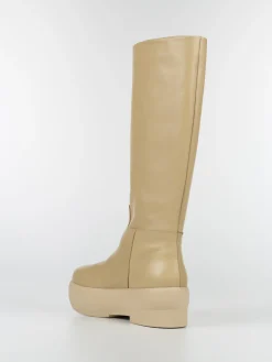 GIA BORGHINI Stivali<STIVALE CHUNKY SOLE TUBOLAR BOOT Beige