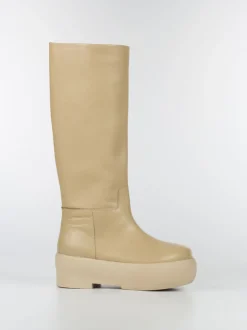 GIA BORGHINI Stivali<STIVALE CHUNKY SOLE TUBOLAR BOOT Beige