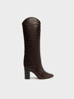 SCHUTZ Stivali<STIVALE CON TACCO Marrone