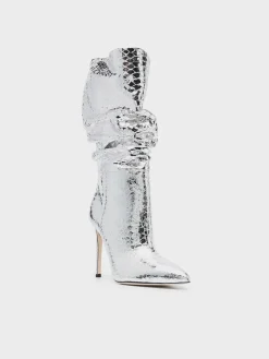 PARIS TEXAS Scarpe Con Tacco<STIVALE CON TACCO STILETTO SLOUCHY BOOT Grigio