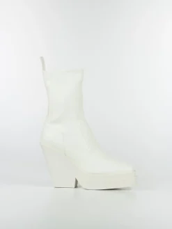 GIA BORGHINI Stivali<STIVALE TEXAN ANKLE BOOT Bianco