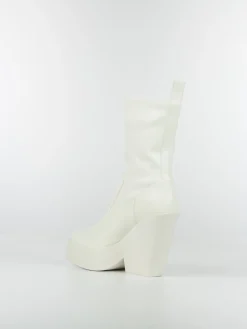GIA BORGHINI Stivali<STIVALE TEXAN ANKLE BOOT Bianco
