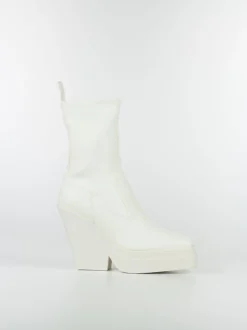 GIA BORGHINI Stivali<STIVALE TEXAN ANKLE BOOT Bianco