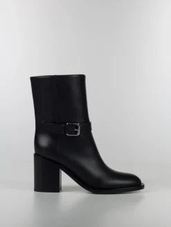 BURBERRY Stivali<STIVALETTI IN PELLE Nero