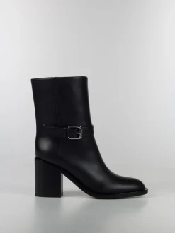 BURBERRY Stivali<STIVALETTI IN PELLE Nero