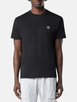 STONE ISLAND T-Shirt<T-SHIRT 60/2 COTTON JERSEY Nero