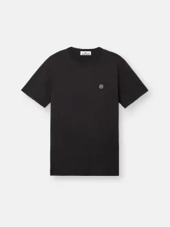STONE ISLAND T-Shirt<T-SHIRT 60/2 COTTON JERSEY Nero