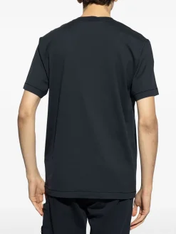 STONE ISLAND T-Shirt<T-SHIRT 60/2 COTTON JERSEY Nero