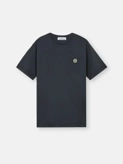 STONE ISLAND T-Shirt<T-SHIRT 60/2 COTTON JERSEY Nero