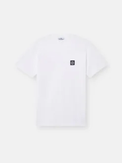 STONE ISLAND T-Shirt<T-SHIRT 60/2 COTTON JERSEY Bianco