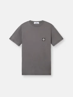 STONE ISLAND T-Shirt<T-SHIRT 60/2 COTTON JERSEY Grigio