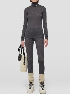 JIL SANDER T-Shirt<T-SHIRT A COLLO ALTO Grigio