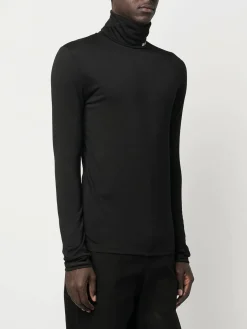 JIL SANDER T-Shirt<T-SHIRT A COLLO ALTO Nero