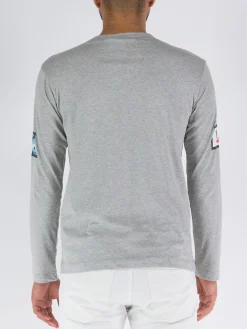 COMME DES GARCONS SHIRT T-Shirt<T-SHIRT A MANICHE LUNGHE Grigio
