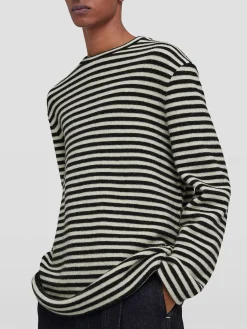 JIL SANDER T-Shirt<T-SHIRT A RIGHE Bianco, Nero