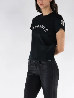COURREGES T-Shirt<T-SHIRT AC STRAIGHT Bianco, Nero