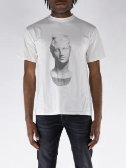 ARIES T-Shirt<T-SHIRT AGED STATUE Bianco, Grigio