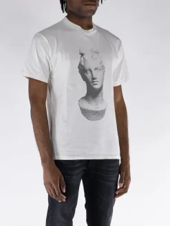 ARIES T-Shirt<T-SHIRT AGED STATUE Bianco, Grigio
