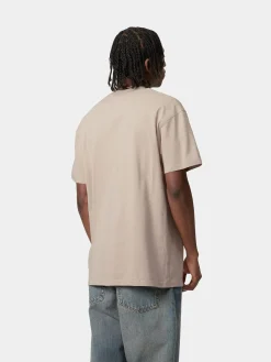 CARHARTT WIP T-Shirt<T-SHIRT AMERICAN SCRIPT Beige, Rosso