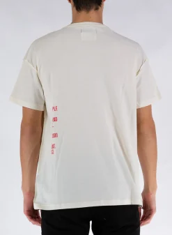 PURPLE DENIM T-Shirt<T-SHIRT ARTIFACT INSIDEOUT Bianco