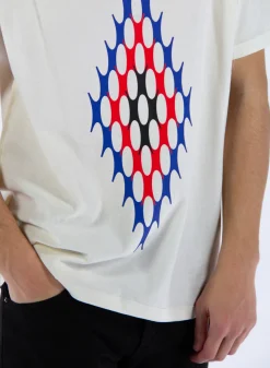 PURPLE DENIM T-Shirt<T-SHIRT ARTIFACT INSIDEOUT Bianco