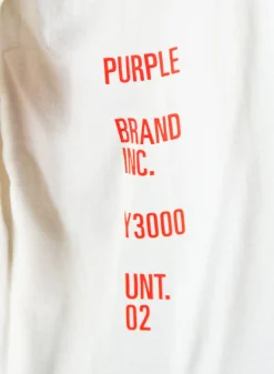 PURPLE DENIM T-Shirt<T-SHIRT ARTIFACT INSIDEOUT Bianco