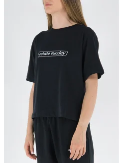 ROTATE BIRGER CHRISTENSEN T-Shirt<T-SHIRT ASTER Nero
