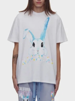NAHMIAS T-Shirt<T-SHIRT BUNNY Azzurro, Bianco