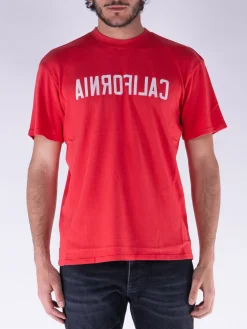 NAHMIAS T-Shirt<T-SHIRT CALIFORNIA Bianco, Rosso