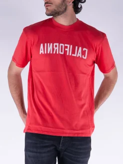 NAHMIAS T-Shirt<T-SHIRT CALIFORNIA Bianco, Rosso