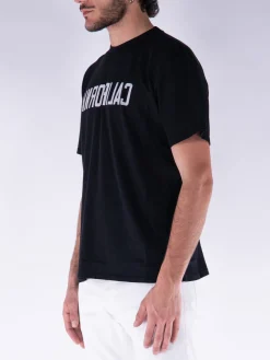 NAHMIAS T-Shirt<T-SHIRT CALIFORNIA Bianco, Nero