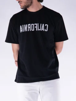 NAHMIAS T-Shirt<T-SHIRT CALIFORNIA Bianco, Nero