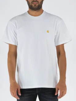 CARHARTT WIP T-Shirt<T-SHIRT CHASE Bianco, Giallo