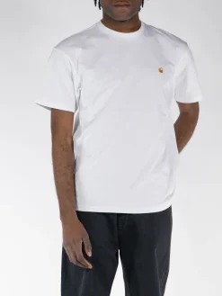 CARHARTT WIP T-Shirt<T-SHIRT CHASE Bianco, Giallo